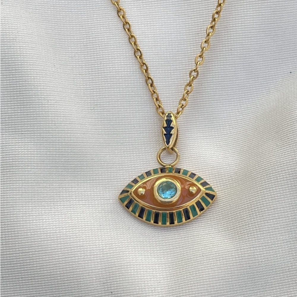 RAMLA Brown Eye Necklace - New in Box - $42 Retail